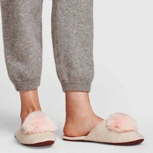 White + Warren Cashmere Slippers Size 9-10